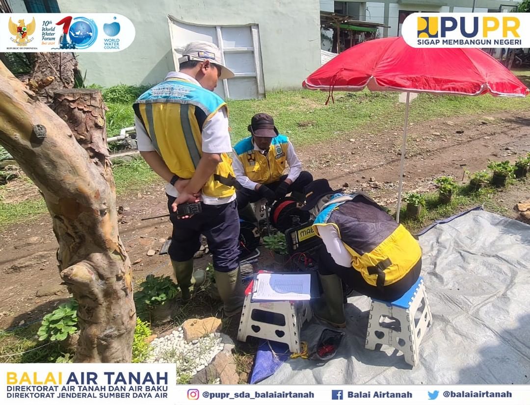 Gambar Pengukuran dan Survei Geolistrik di Kawasan Bojongsoang, Kab. Bandung